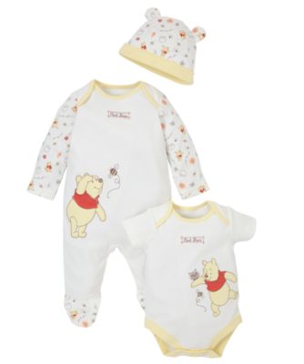 Winnie The Pooh Set - 3 Piece - co-ordinated sets - Mothercare