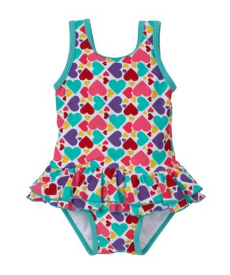 Mothercare Heart Print Swimsuit - swimwear - Mothercare