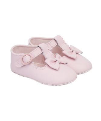 Mothercare Pink Leather Shoes - baby girls shoes - Mothercare