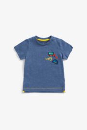 Mothercare Denim-Look Badge T-Shirt