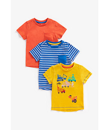 Mothercare Trucks T-Shirts - 3 Pack