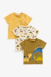 Mothercare Dinosaur T-Shirts - 3 Pack