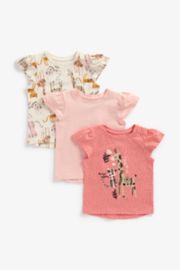 Mothercare Giraffe Friends T-Shirts - 3 Pack