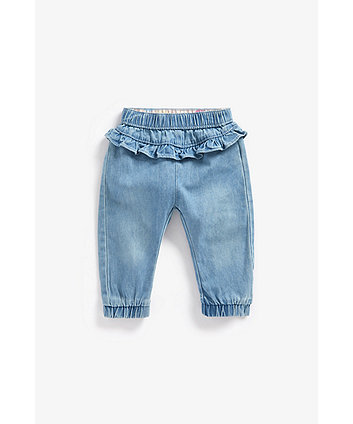Mothercare Denim Frill Trousers