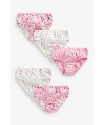 Mothercare Unicorn Briefs - 5 Pack