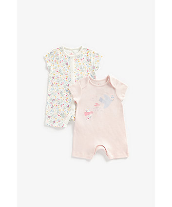 Mothercare Mummy And Daddy Rompers - 2 Pack