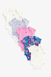 Mothercare Bright Bodysuits - 5 Pack
