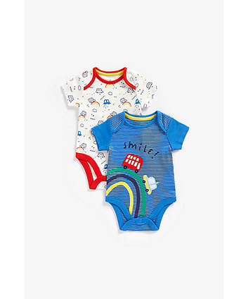 Mothercare Smile Bodysuits - 2 Pack