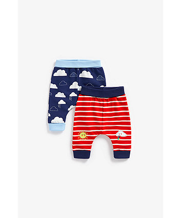 Mothercare Cloud Joggers - 2 Pack