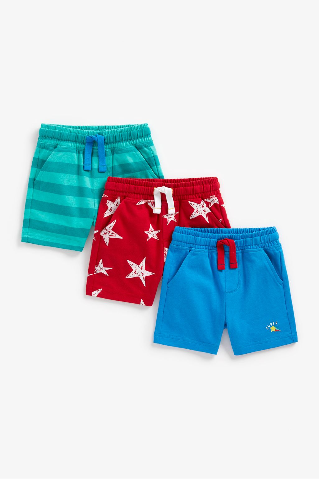"sports star", pantaloni scurți din jersey - set 3 buc