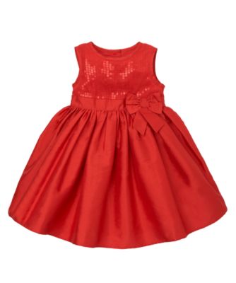 Red Sequin and Taffeta Party Dress - dresses & skirts - Mothercare