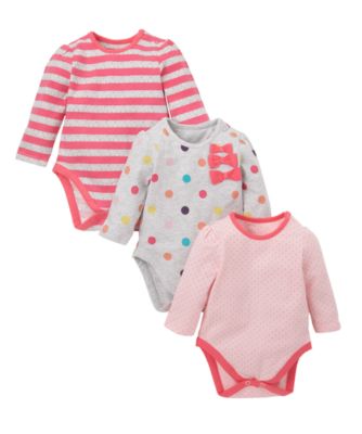 Mothercare Brights Bodysuits - 3 Pack - bodysuits - Mothercare