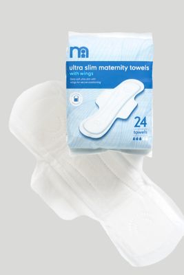 Mothercare Maternity Towels Ultra Slim With Wings 24 Pack Mothercare 👶