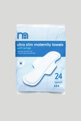 Mothercare Maternity Towels Ultra Slim With Wings 24 Pack Mothercare 👶