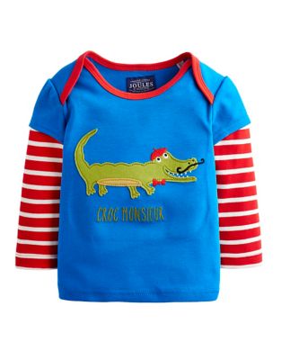 Joules Baby Crocodile Jersey Top - tops & t-shirts - Mothercare