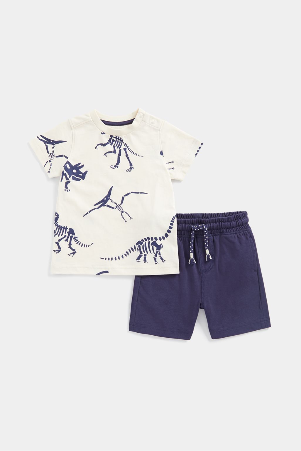 set tricou și pantaloni scurți model dinozaur