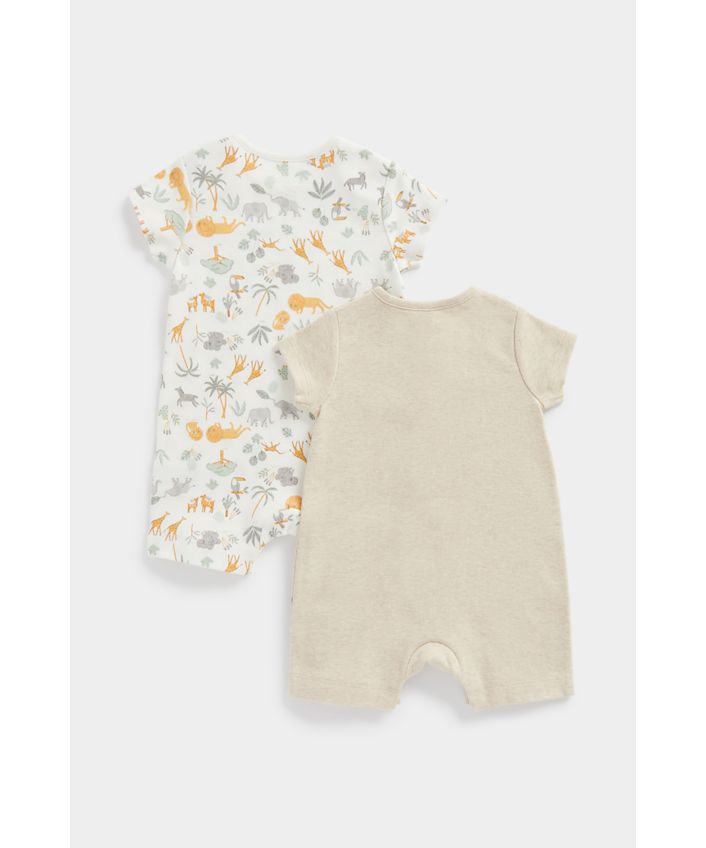 κοντομάνικα φορμάκια little zoo - σετ των 2