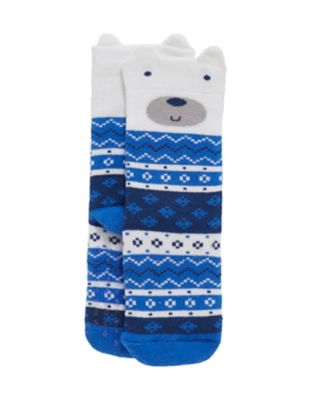 Polar Bear Slipper Socks - socks - Mothercare