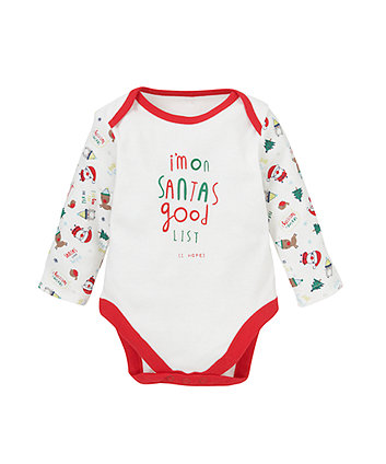 Santa Bodysuit - bodysuits - Mothercare