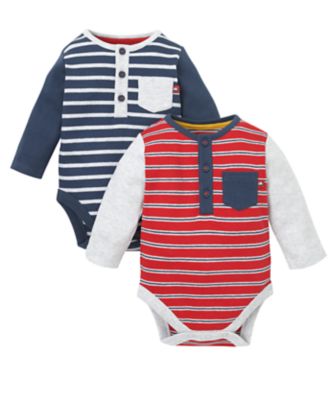 Stripe Bodysuits - 2 Pack - bodysuits - Mothercare