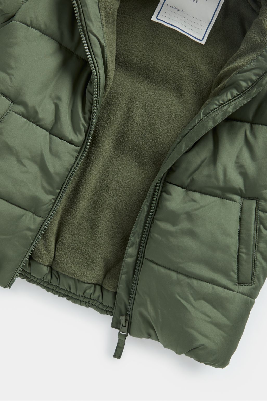 jachetă capitonată kaki