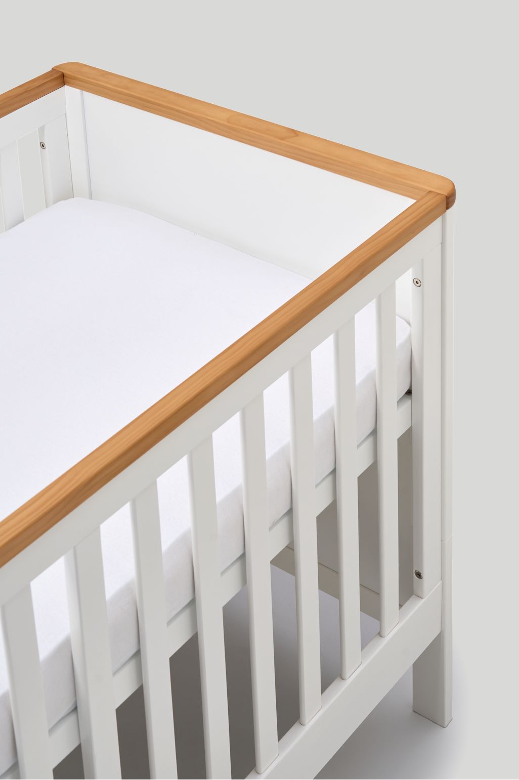 mothercare pat de copii Lulworth - alb/stejar