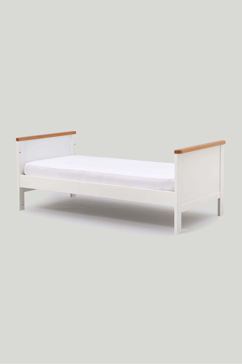 mothercare pat de copii Lulworth - alb/stejar