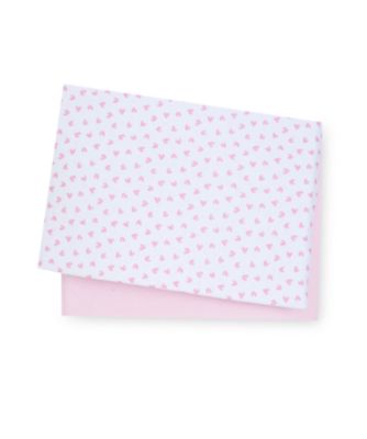 Mothercare Essential Fitted Cot Bed Sheets - Pink Star 2pk