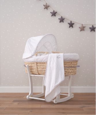 mothercare white moses basket