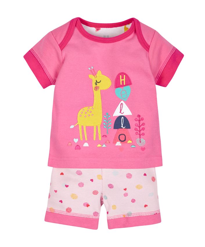 κοντή πιτζάμα με καμηλοπάρδαλη