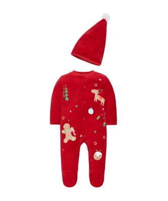 Christmas Sleepsuit with Matching Hat | dress ups | Mothercare