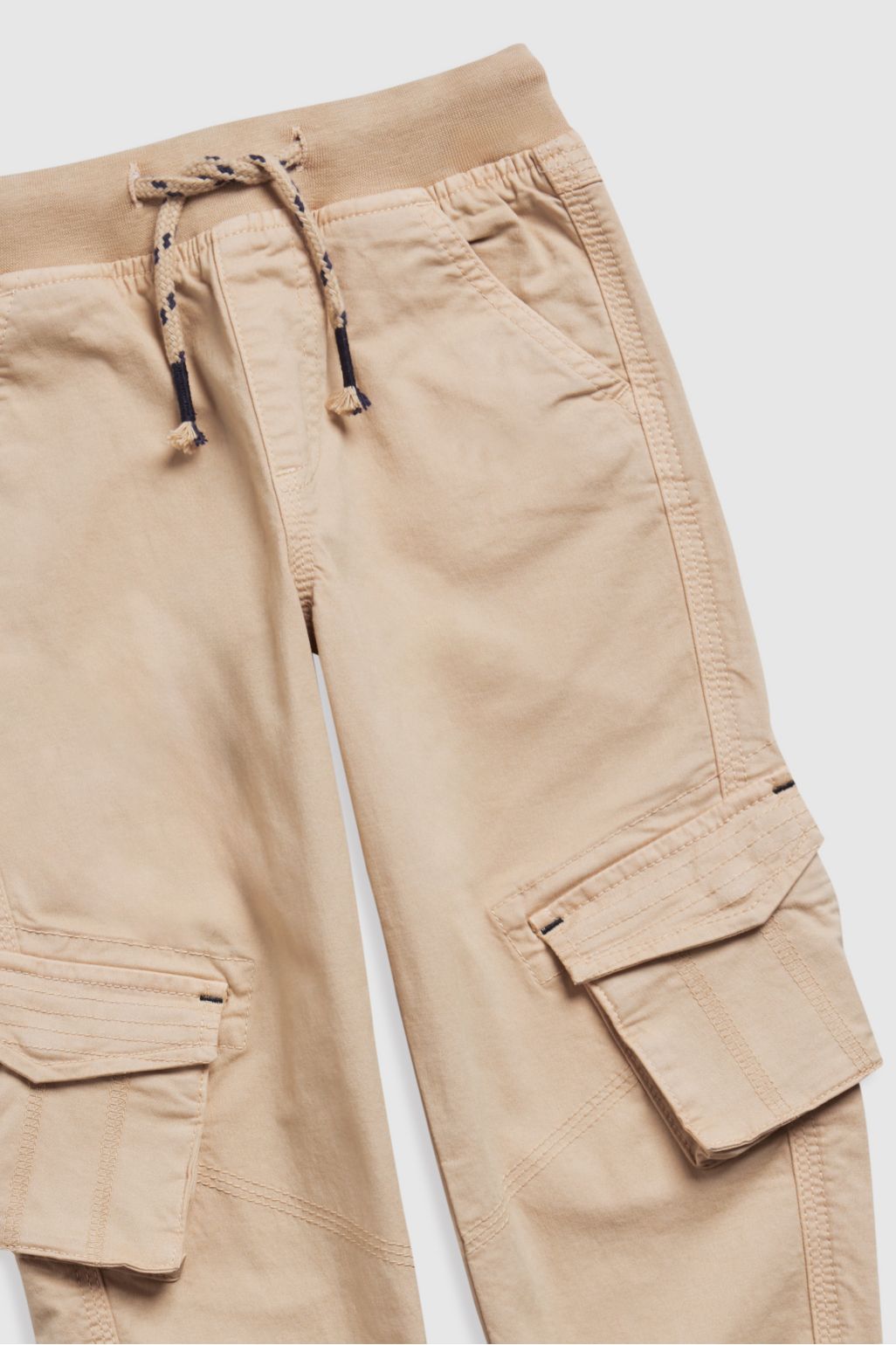 pantaloni cargo bej ecru