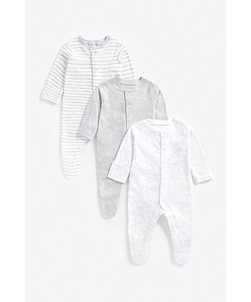 Mothercare Mothercare New baby White x2 sleepsuits. 