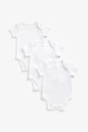Mothercare My First Short Sleeve Bodysuits - 3 Pack