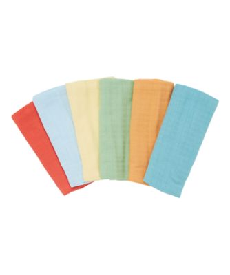 Mothercare Muslin Cloths - Coloured 6 Pack