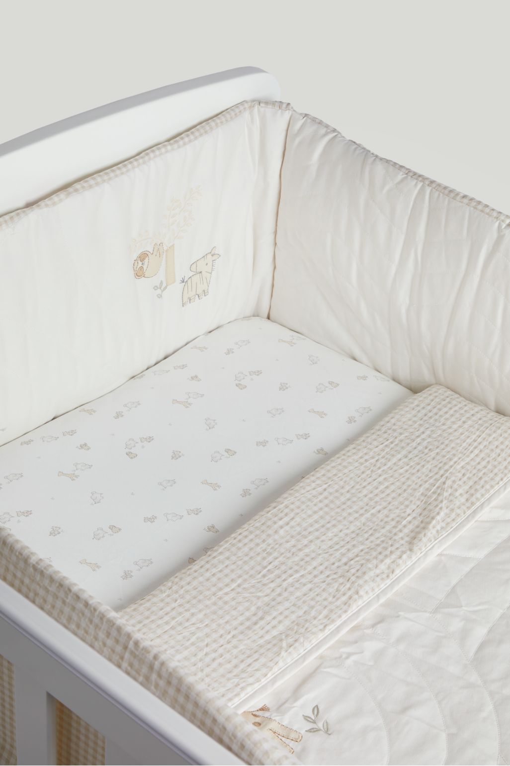 Set lenjerie de pat Mothercare, 3 piese (pat de copil) - crem