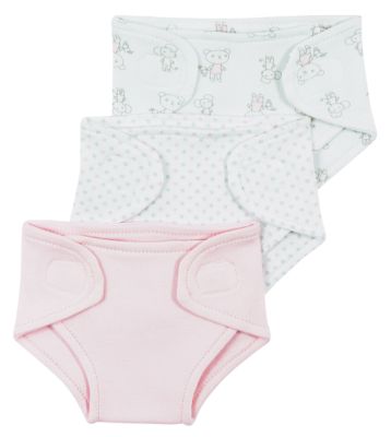 Premature Baby Nappy Wraps In Pink   3pk   pants   Mothercare