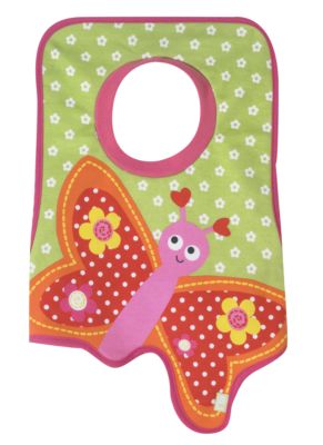 Mothercare Girls Wrap Around Poncho Bib   weaning bibs   Mothercare