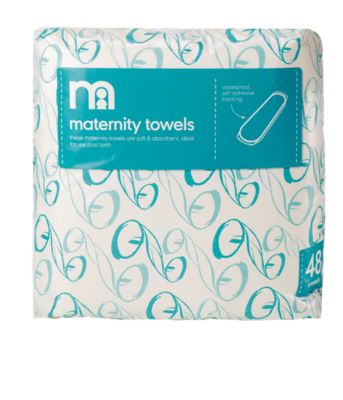 Mothercare Maternity Towels  48 Pack   new mum essentials   Mothercare