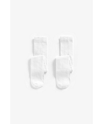 Mothercare White Tights - 2 pack