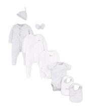 Mothercare Grey And White Eight Piece Starter Set
