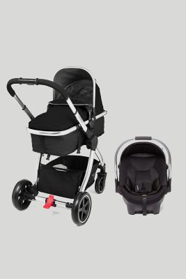 Mothercare Journey Travel System Chrome/Black With Liner Mothercare 👶
