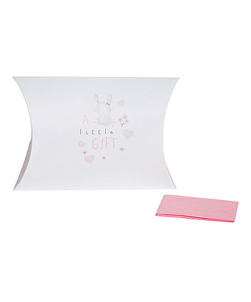 Mothercare My First Little Bunny Pillow Box And Tissue Paper