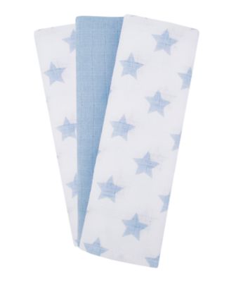 Mothercare Blue Star Muslin - 3 Pack