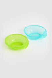 Mothercare First Tastes Weaning Bowls 2 Pack - Blue