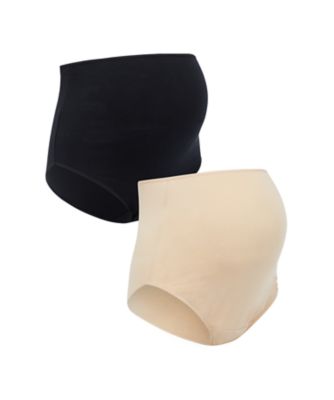 Mothercare Black And Nude On the Belly Brief - 2 Pack