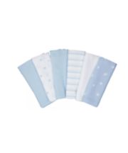 Mothercare Blue Muslins - 6 Pack