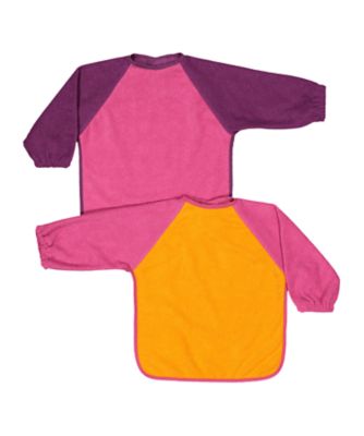 Mothercare Colour Block Towelling Coverall Bibs - 2 Pack
