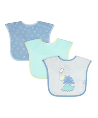 Mothercare Sleepysaurus Toddler Bibs - 3 Pack