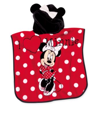 Disney Minnie Mouse Poncho   towels & flannels   Mothercare